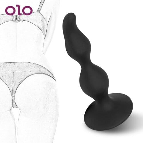 OLO Anal Plugs Suction Cups Anal Stimulation Butt Plug Sex Toy For Women Men Prostate Massager Dildo Masturbation