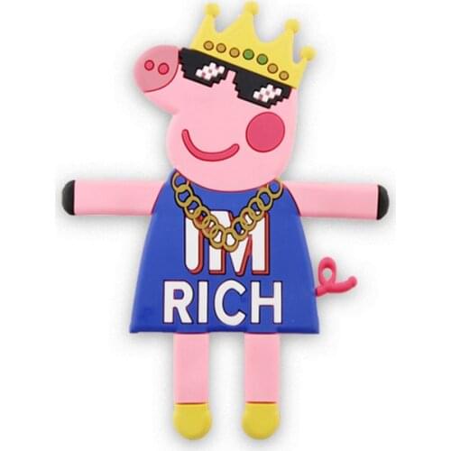 Car phone holder cute pig cartoon air conditioning outlet bracket