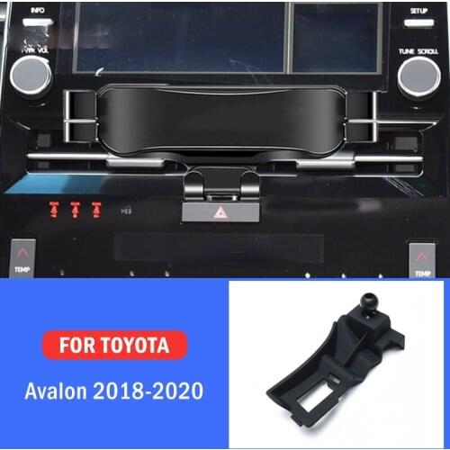Car Mobile Phone Holder For Toyota Avalon 2018 2019 2020 Special Mounts Stand GPS Gravity Navigation Bracket Car Accessories