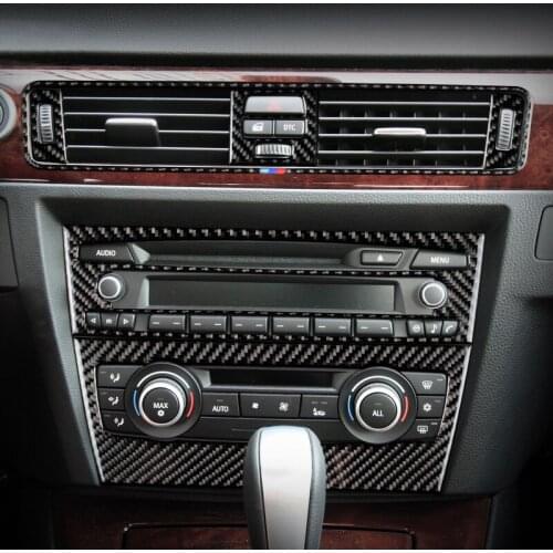 Car Styling Strip Air Conditioning CD Panel Decorative Cover Trim Auto Interior Accessories Sticker for BMW 3 Series E90 E92 E93