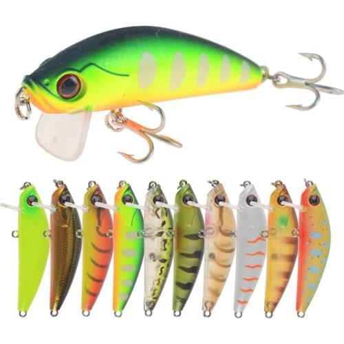Minnow Fishing Lure 3D Eyes 65mm 6.5g Plastic Hard Bait Artificial Lures Wobbler Crankbait Winter Sea Fishing Bass Tackle