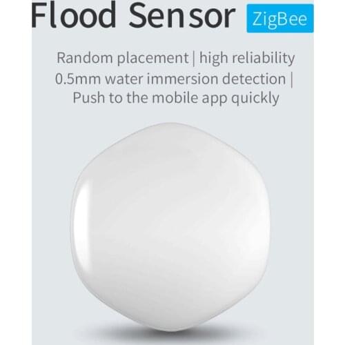 ZigBee TUYA Water Leak Detector Flood Sensor Water Tank Full Water Linkage Alarm Smart Life APP Remote Monitoring