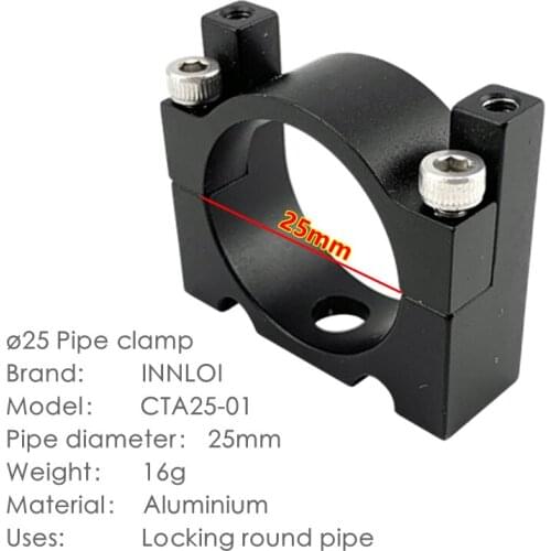 DIY CNC 25mm pipe tube clamp Motor Mount Fixture Clip Holder Aluminum Clamp Fit clip pipe clamp steel Drone aluminium clamp tube