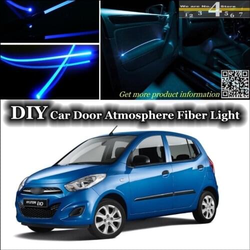 For Hyundai i10 Grand Xcent Inokom For Dodge i 10 interior Ambient Light Tuning Atmosphere Fiber Optic Band Lights Door Panel