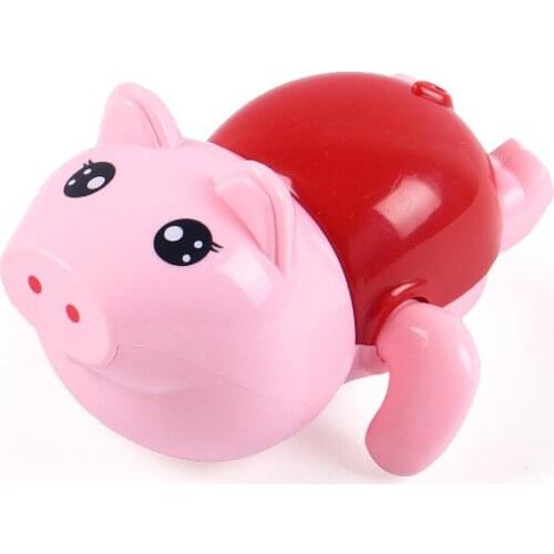 Piggy Water Fun Toy Babys Bathroom Swimming Bath Wind-up Spring Toy baby toys baby bath tub set light up bath toys baby bath