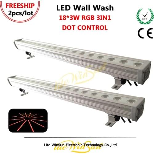 Litewinsune 2PCS FREESHIP 18*3W LED Wall Washer Light Outdoor Stage Lighting