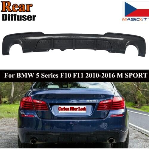 MagicKit FOR BMW 5 SERIES F10 F11 M PERFORMANCE REAR DIFFUSER VALANCE CARBON FIBER LOOK M SPORT
