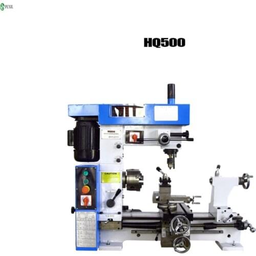 HQ500 Multifunctional Lathe, Drilling and Milling Machine HQ400 Three-in-one Turning, Drilling and Milling Machine Metal Process