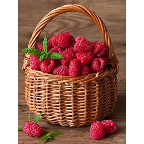 Fruit Strawberry DIY Embroidery 11CT Cross Stitch Kits Craft Needlework Set Printed Canvas Cotton Thread Home Decoration Sell