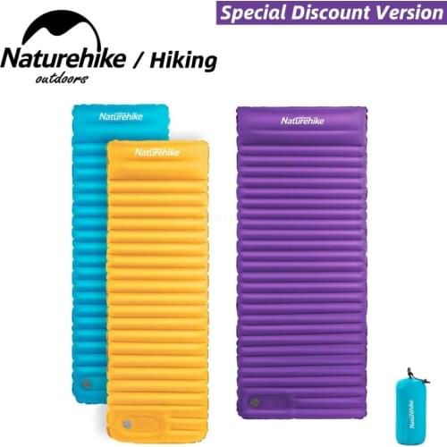 Naturehike Inflatable Cushion Thicken Camping Air Bed Mat Outdoor Ultralight Inflatable Mattress For Tent Moisture-Proof Pad