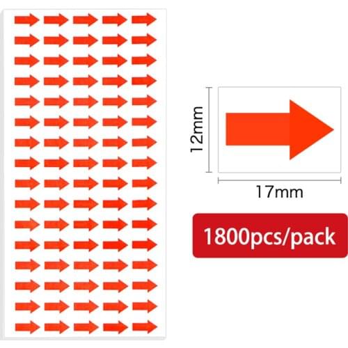 17*12mm Customize Arrow Labels Adhesive Case Stickers