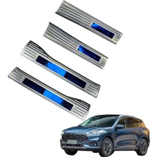 Stainless Steel Sliver inner Door Sills For Ford Kuga Escape 2020