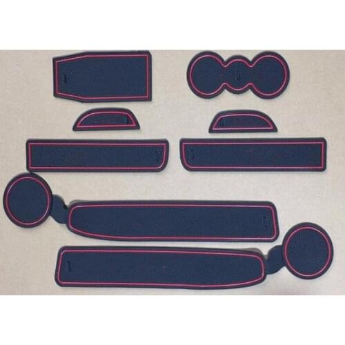 Non-slip auto Interior door pad cup mat for Skoda Octavia 2009-2013 A50 ,8pcs/lot,auto accessories