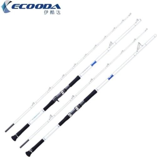2018 NEW ECOODA BOAT ROD EEB II 1.98/2.28/2.58M casting/ spinning rod fuji guides Deep sea fishing rod 2SEC ROD White rod