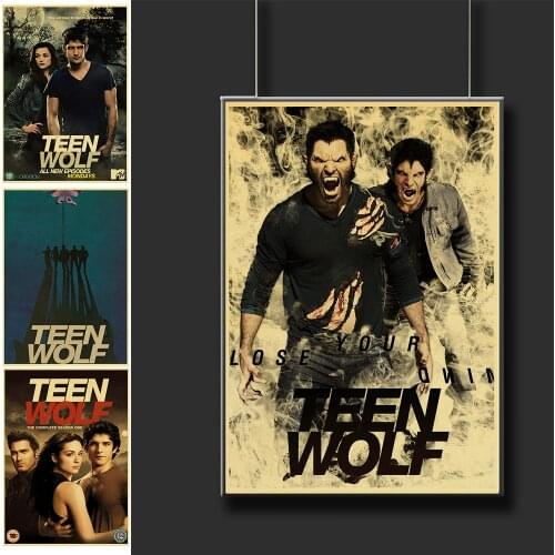 Teen Wolf Movie Posters Good Quality Vintage Prints Painting Home Decoration Livingroom Bedroom Home Art Retro Wall stickers