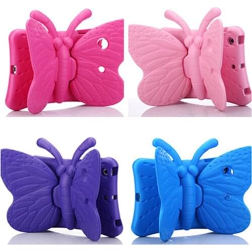 3D Cartoon EVA Shockproof Case For iPad Mini 5 Kids Butterfly Stand Tablet Cover For mini5 7.9 inch Full body Children Cute