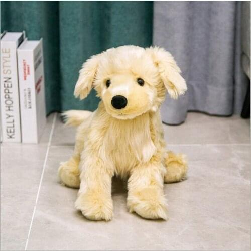 Golden retriever dog children plush toy simulation cute dog kids stuffed toy birthday gift