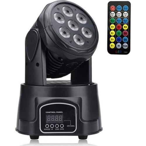 LED moving head light 100W rgbw 4in1 leds advanced 9/14 channels dj band lights DMX-512 Led Dj Xmas Christmas Sound Active light