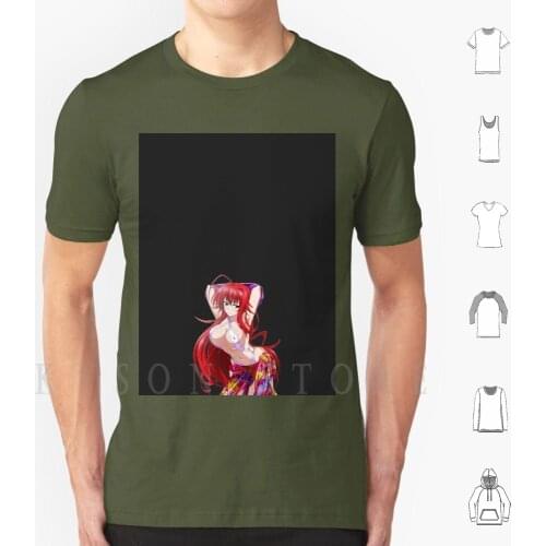 High School Dxd Rias Gremory Half Body ( Swimsuit ) T Shirt Diy Big Size Cotton Rias Gremory Rias Gremory High School Dxd