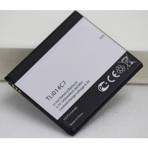 20pcs/lot Mobile Phone battery TLi014C7 For Alcatel One Touch Pixi First 4024D 4.0" TLi014C 1450mAh Internal Phone battery
