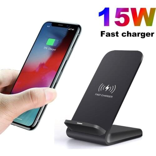 15W vertical wireless charger compatible with 15W10W7.5W5W suitable for apple suitable for Samsung mobile phone bracket