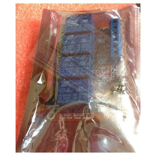 24volts 24V 4-channelS Relay Module With optocoupler isolation high and low level trigger 1PCS/LOT