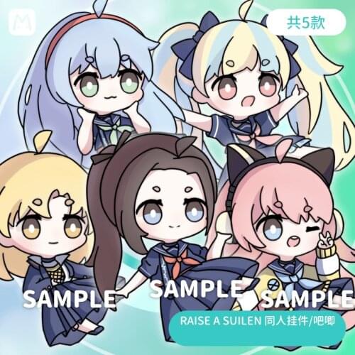 Anime Game BanG Dream! RAISE A SUILEN LAYER LOCK MASKING PAREO CHU² Cosplay Acrylic Keychain Phone Bag Pendant Keyring Xmas Gift