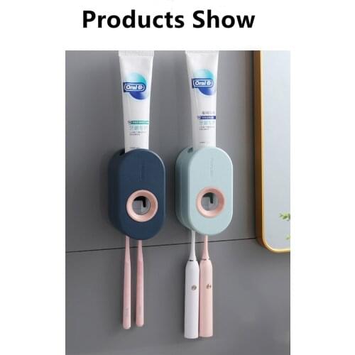 Large Automatic Toothpaste Squeezer Device Wall-mounted Toothpaste Holder Toothbrush Rack Lazy Squeezing Dispenser Automatic
