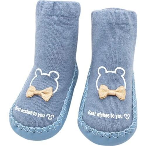 Toddler Baby Floor Socks Classic Soft Warm Baby Girls Boys Cotton Socking Anti-Slip Pretty Cute Warm Autumn and Winter Socks