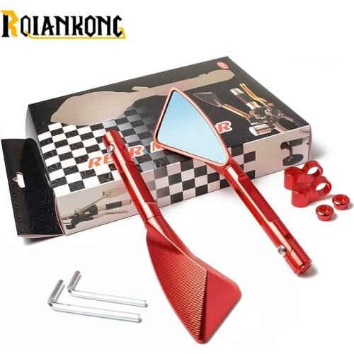 For Honda CBR F4 F4i/RC51/ RVT1000 DD250E/300/350 HYOSUNGUniversal 1 pair Motorcycle mirror side Rearview motorcycle accessories