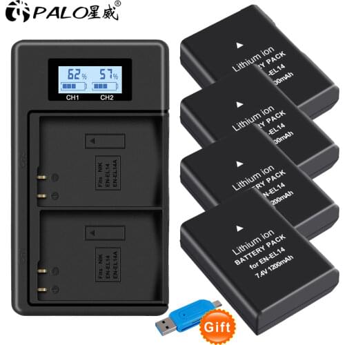 EL-E14 ENEL1 EN-EL14a EL14 1200mah 7.4v li-ion digital battery pack for Nikon D3100 D3200 D3300 P7100 P7200 P7800 D and P series