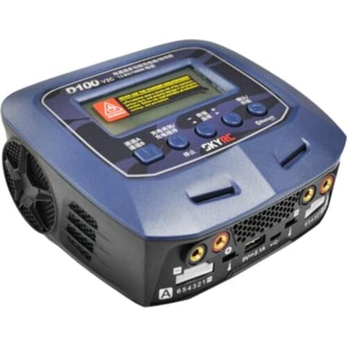 FATJAY SkyRC D100 V2 Twin-Channel AC/DC Dual Balance Charger Discharger Power Supply SK-100131