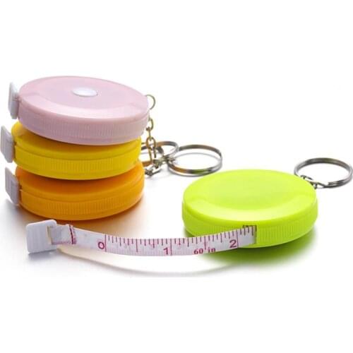 Mini Tape Measure Portable High Precision Tape Measure With Ring for Home Outdoor (1.5m)