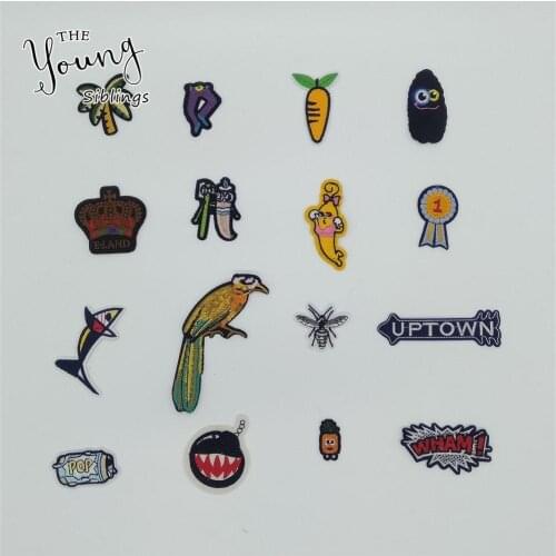 Fashion style 2019 year High quality Mixture Iron on patch Embroidery Patches Stripes DIY Badges Clothing Accessories 1pcs sell