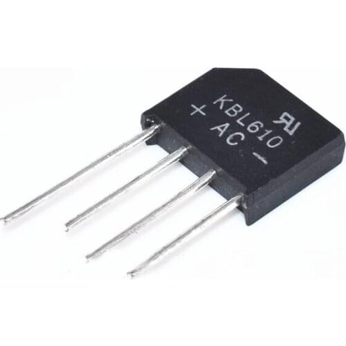 5PCS KBL610 KBL-610 6A 1000V Single Phases Diode Bridge Rectifier ZIP-4