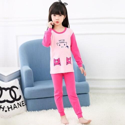 Autumn Toddler Girls Pajamas Sets Long Sleeve T-shirt+Pants Outfit Baby Girls Clothing Sleepwear Pyjamas Children Sleepwear