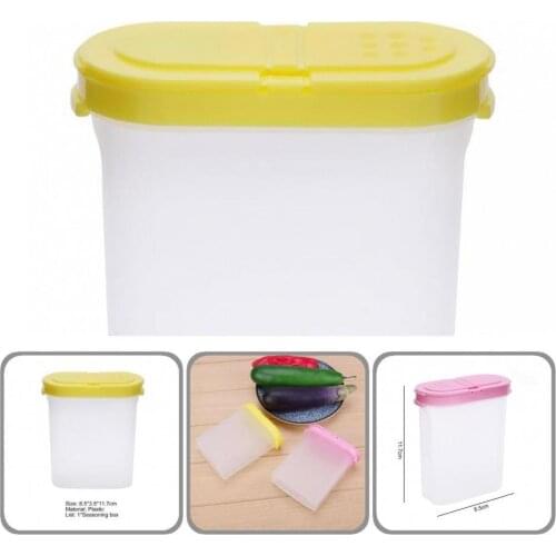Plastic Durable Sealed Seasoning Box Storage Supplies Seasoning Box Large Capacity for Cooking