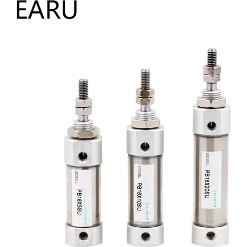 CDJ2B Type Mini Pneumatic Air Cylinder Double Acting Single Rod 10mm 16mm Bore 10~150mm Stroke CDJ2B16