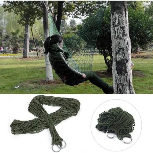 Portable Garden Nylon Hammock swingHang Mesh Net Sleeping Bed for Outdoor Travel Camping blue green red hamac