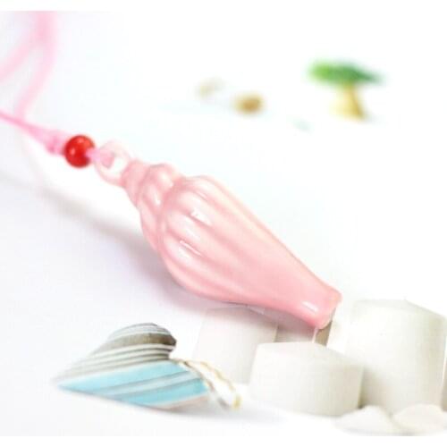 Simple Necklace For Women Ceramic Conch Whistle Beads Strand Long Necklaces Sweater Chain Fashion Handmade Jewelry Charms Choker