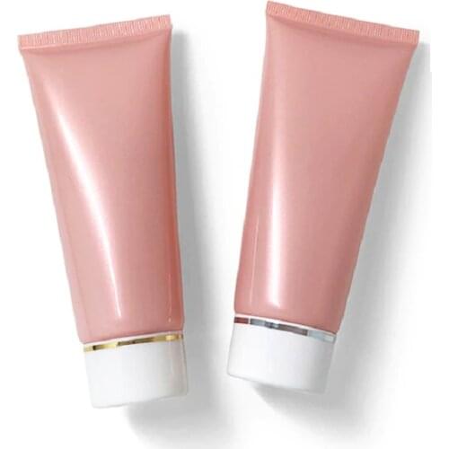 Empty 100g 100ml Facial Cleaner Soft Tube Bright Pink Refillable Cosmetic Container Makeup Emulsion Squeeze Tube 25 pcs/lot