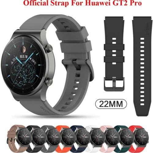 Official Style Wrist Straps For HUAWEI WATCH GT 2 Pro Original Silicone Band For HUAWEI GT2 Pro gt2pro Watchband Bracelet Correa