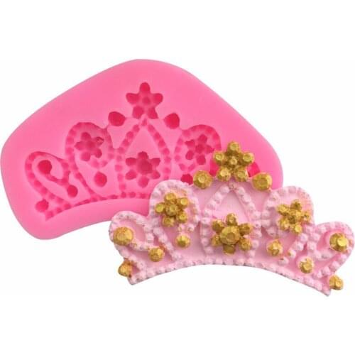 Crown shape silicone mold chocolate mousse turned sugar cake mold gypsum diy ornament decoration