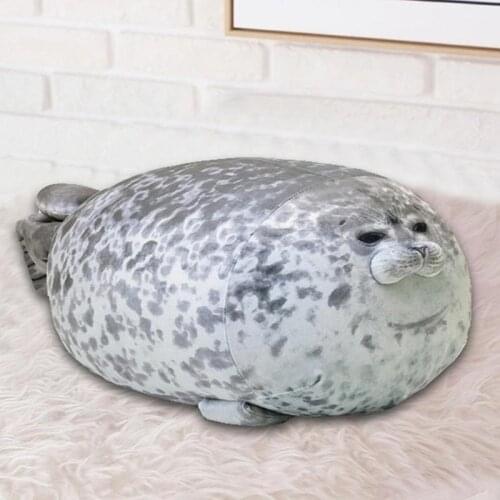 Cute Seal Plush Toy Creative Seal Pillow Plush Cushion PP Cotton Stuffed Simulation Animal Toys Seal Plush Toy For Children Gift