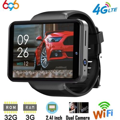 2020 NEW DM101 Max S 4G Smart Watch Phone Android 7.1 Quad Core 3GB 32GB Heart Rate Pedometer IP67 Waterproof 2.4'' Smartwatch
