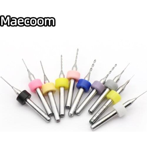 10pcs/Set 0.2-1.2mm 3D Printer Nozzle Cleaning Drill Bits for Extruder RepRap 3D Printer Accessories For MK7 MK8 Print Nozzle