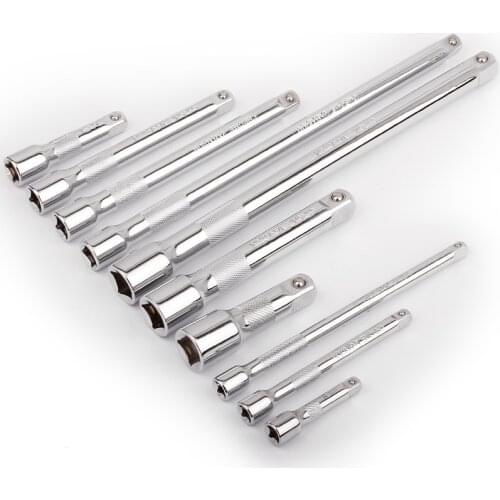 Socket ratchet wrench extension bar 1/4" 3/8" 1/2" crv 50/75/100/125/150/250mm long bar