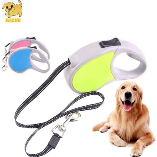 3M/5M Retractable Dog Leashes Automatic Flexible Puppy Cat Strong Nylon Reflective Belt Leash for Small Medium Dogs Pet Products