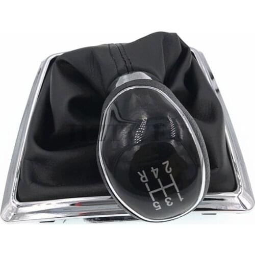 High Quality 5 Speed Gear Shift Knob Stick Lever Gaiter Boot Cover For Ford Focus 2009-2015 Less 2.0L