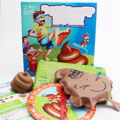 Funny Kids Party Games Don't Step In It Poop Game For Children Prank Toys Stuff Cover Eyes Hide And Seek Dropshipping Family
